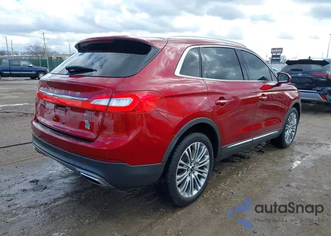 2017 Lincoln Mkx Reserve z USA, uszkodzony, nr VIN 2LMPJ8LR6HBL41272